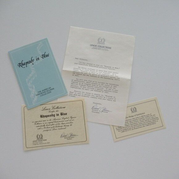 Lenox Rhapsody In Blue Vintage Figurine - Picture 13 of 13